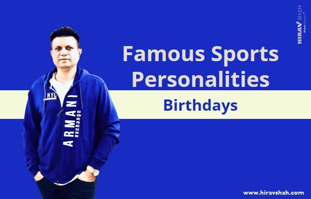 Famous Sports Personalities Birthdays IN September 2022